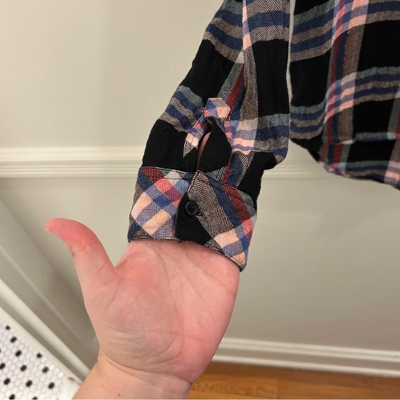 Rails Hunter Button Down Shirt Small black melon aqua - Picture 5 of 16